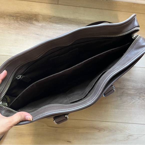 Coach 70662 Brown Leather Embassy Business Travel Portfolio Briefcase Bag - Picture 10 of 15